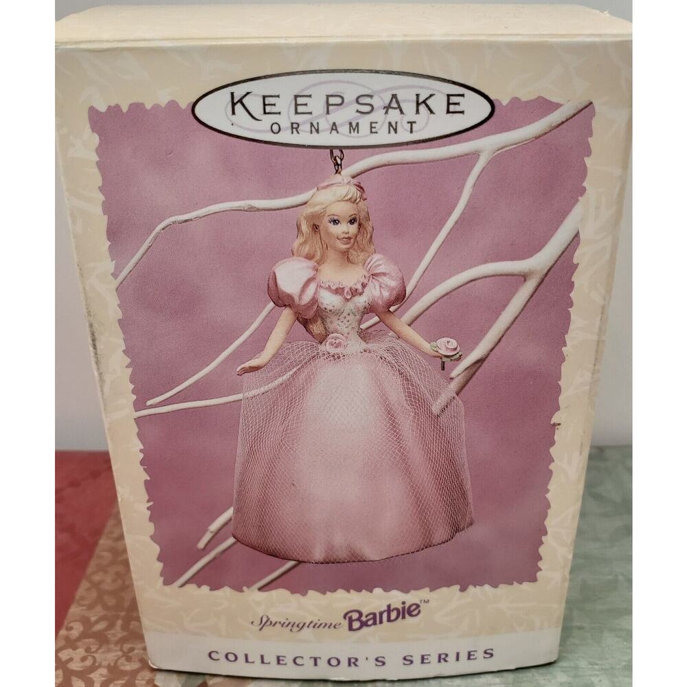 Hallmark Keepsake Ornament 1996 Springtime Pink Barbie #2 QEO8081